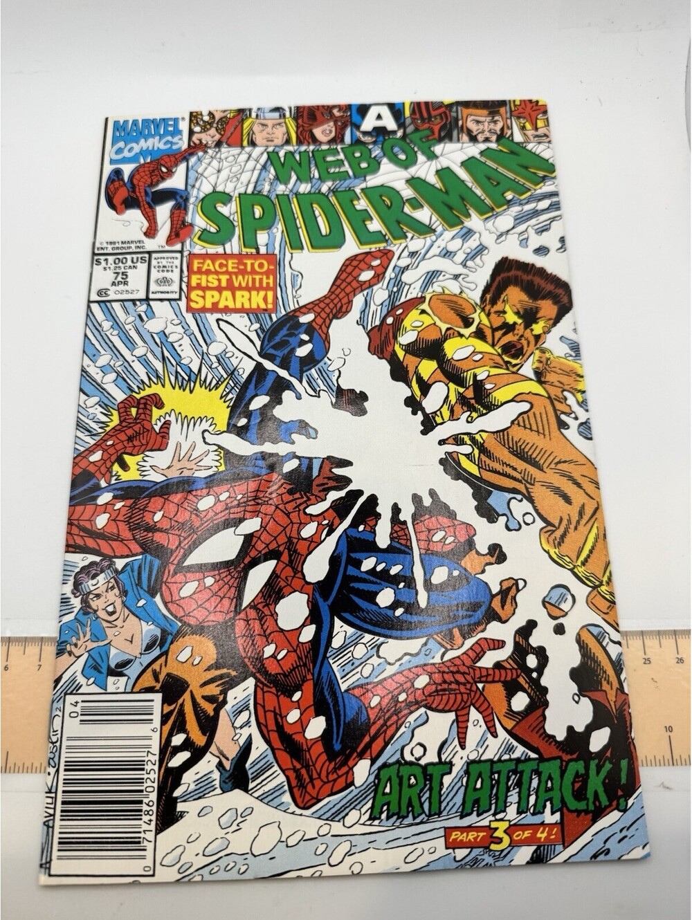 Web of Spider-Man #75 Vol. 1 1991 Marvel Comics Mid Grade Comic Book K16-130